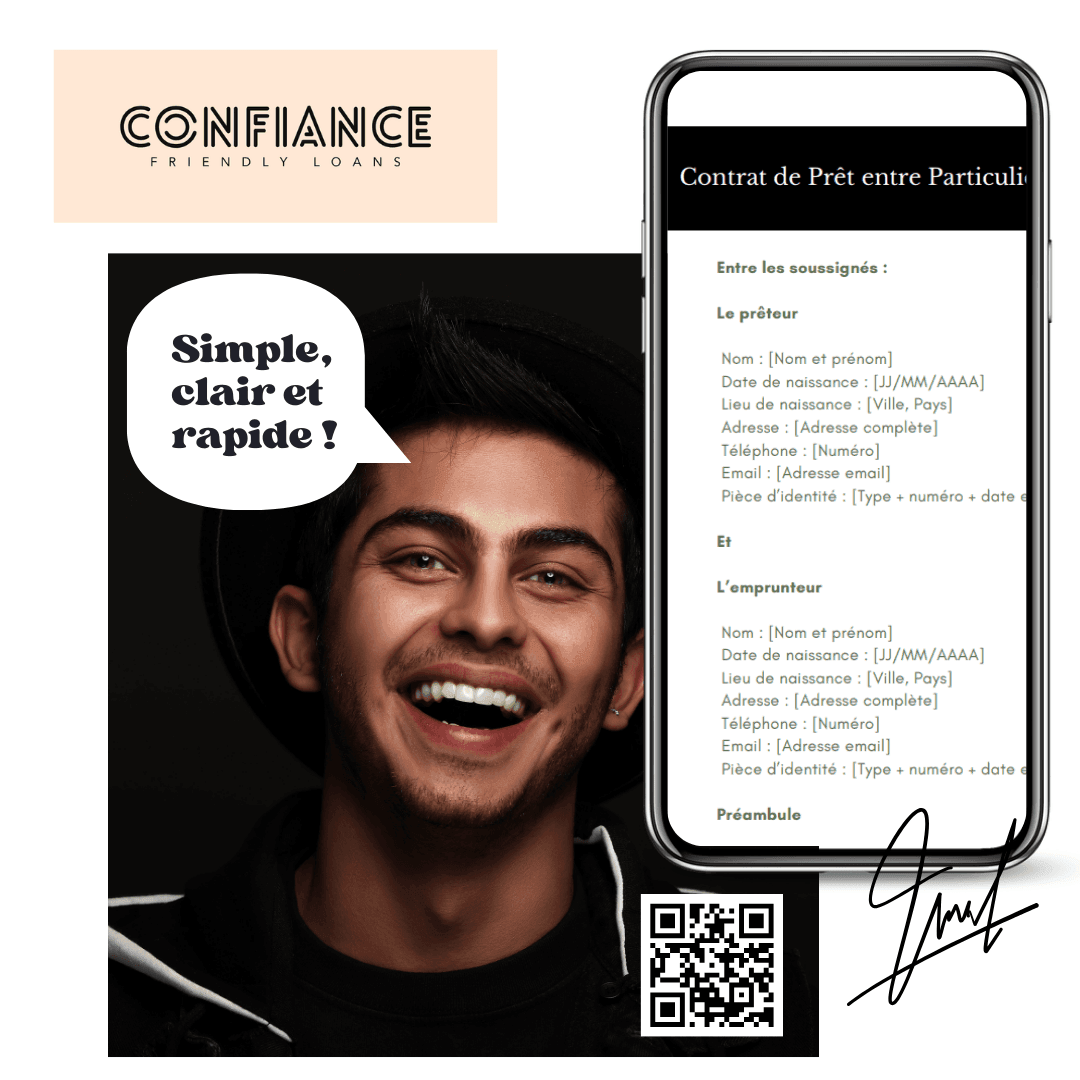 contrat de prêt en ligne